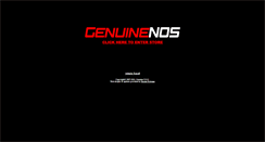 Desktop Screenshot of genuinenos.com